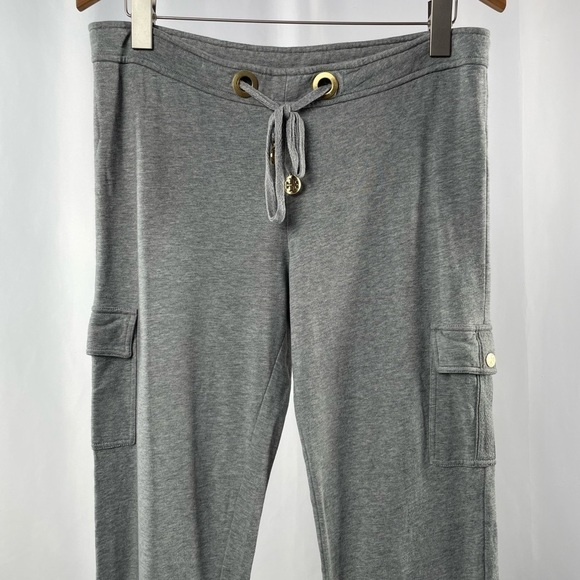 Tory Burch‎ Cargo Drawstring Pants in Grey Size Medium - Picture 2 of 7
